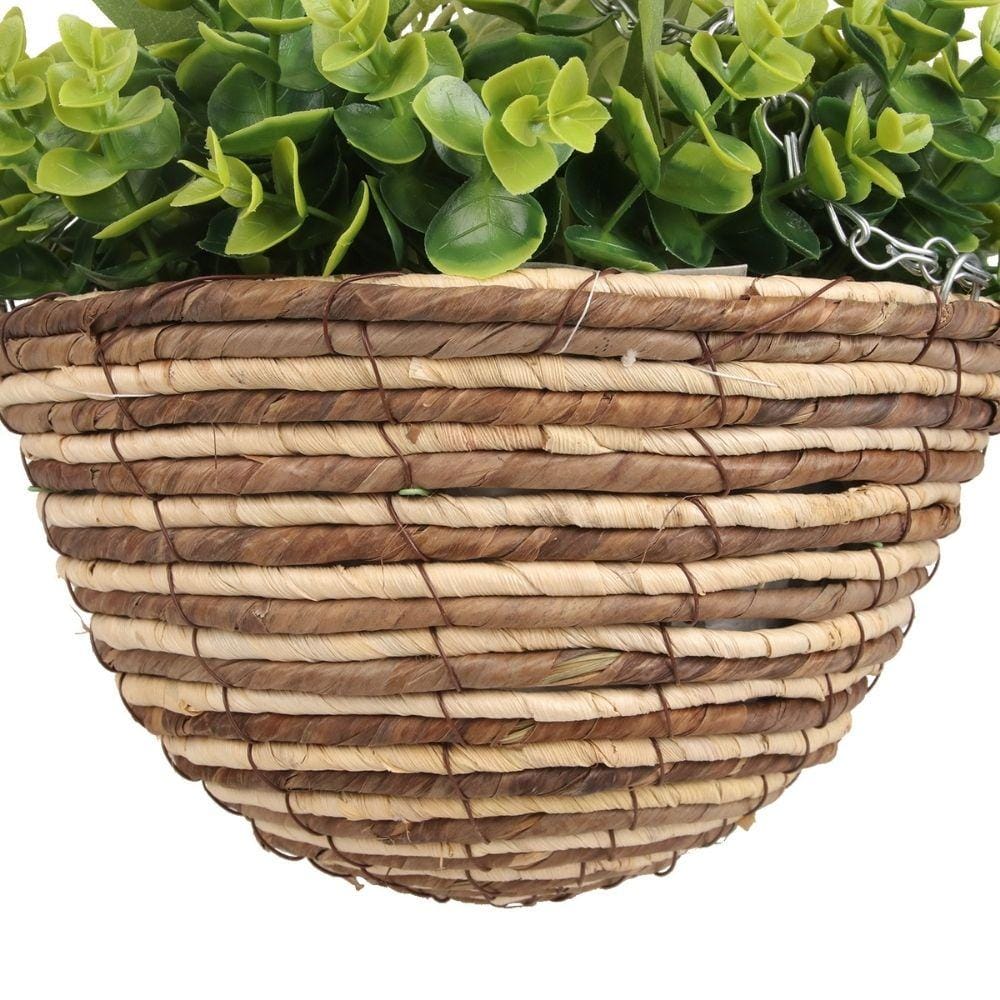 Lyla Artificial Floral Arrangement In Hanging Basket 