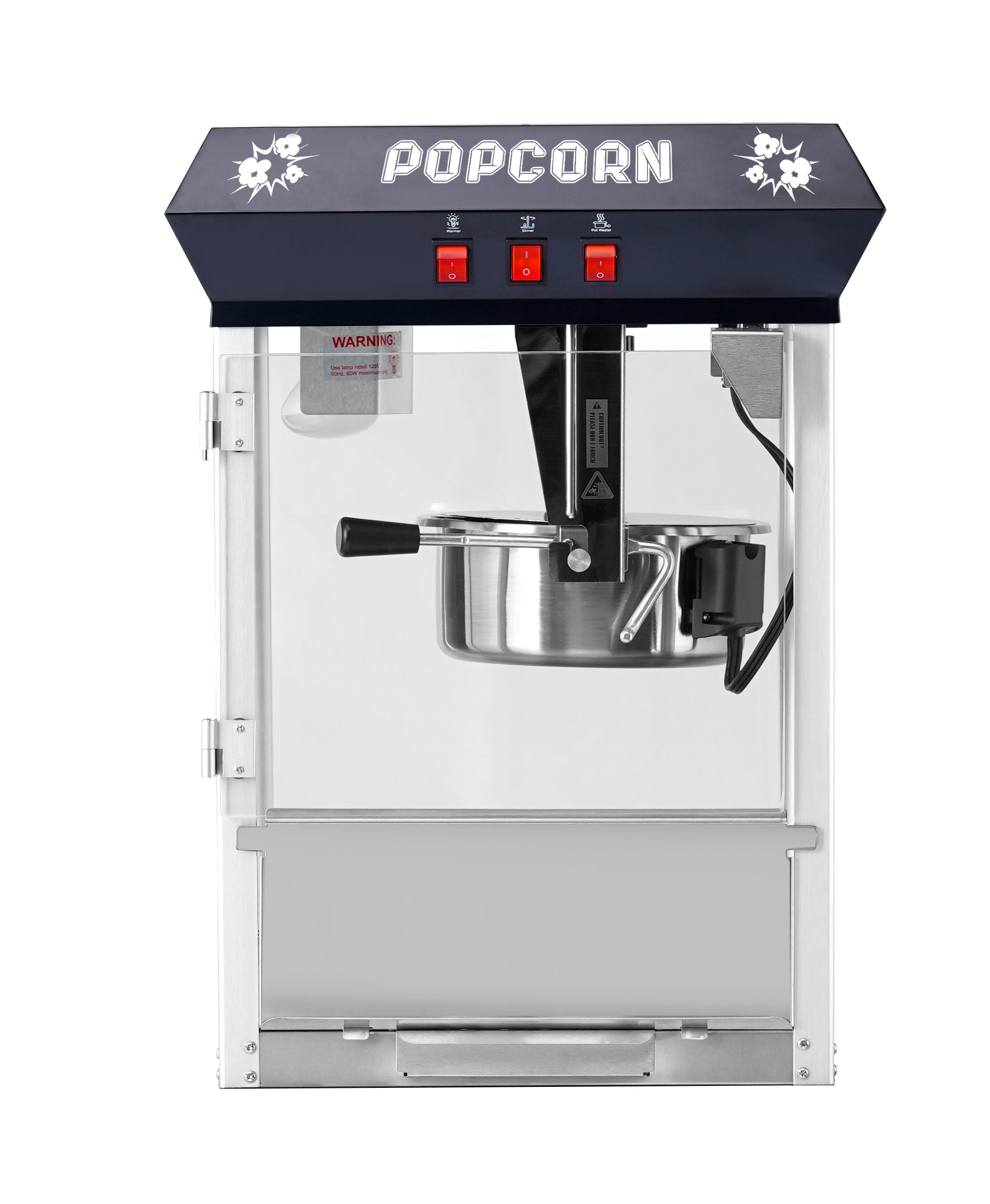 8oz Black Canadian Commercial Popcorn Machine 