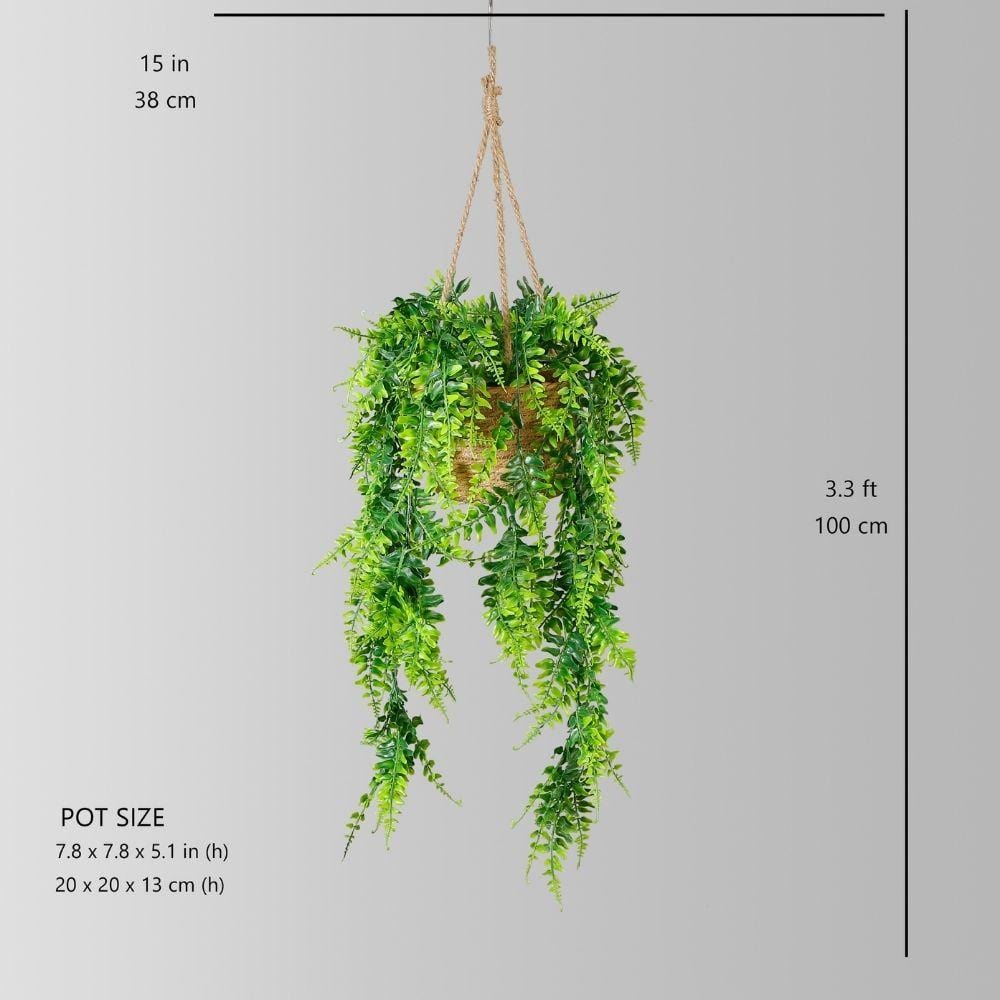 Gavi Faux Potted Hanging Plant (3.3 Feet) 