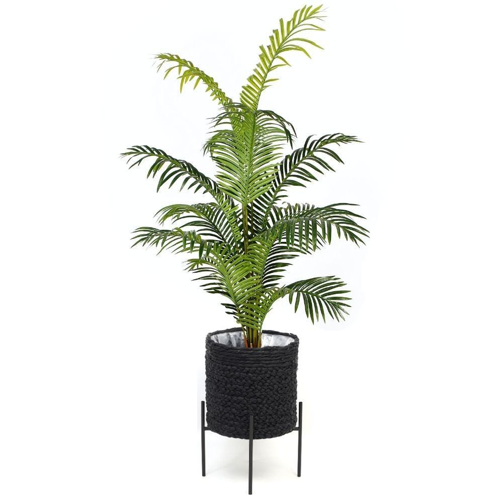 Isha Black Braided Planter 