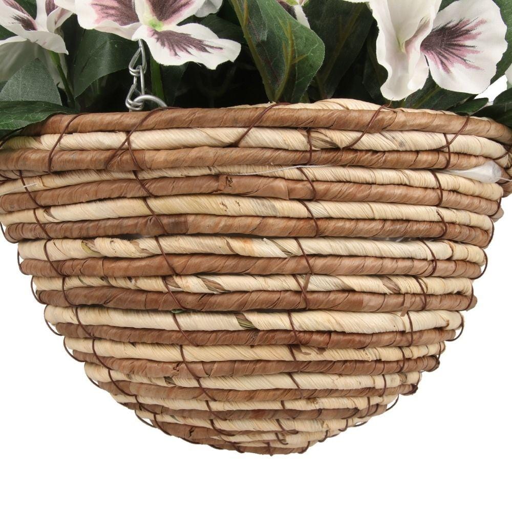 Camila Artificial Floral Arrangement In Hanging Basket 