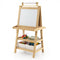 3-in-1 Double-Sided Storage Art Easel-Natural
