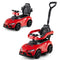 3-in-1 Toyota Licensed Foot-to-Floor Stroller Sliding Walking Toy-Red