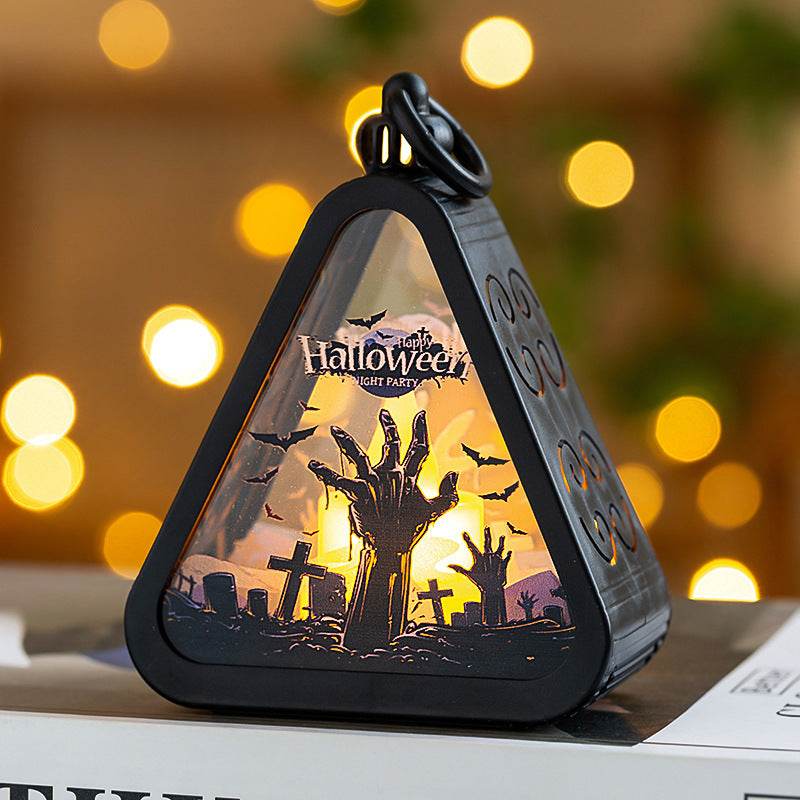 Halloween Decorations Portable Pumpkin Lamp Layout Props 