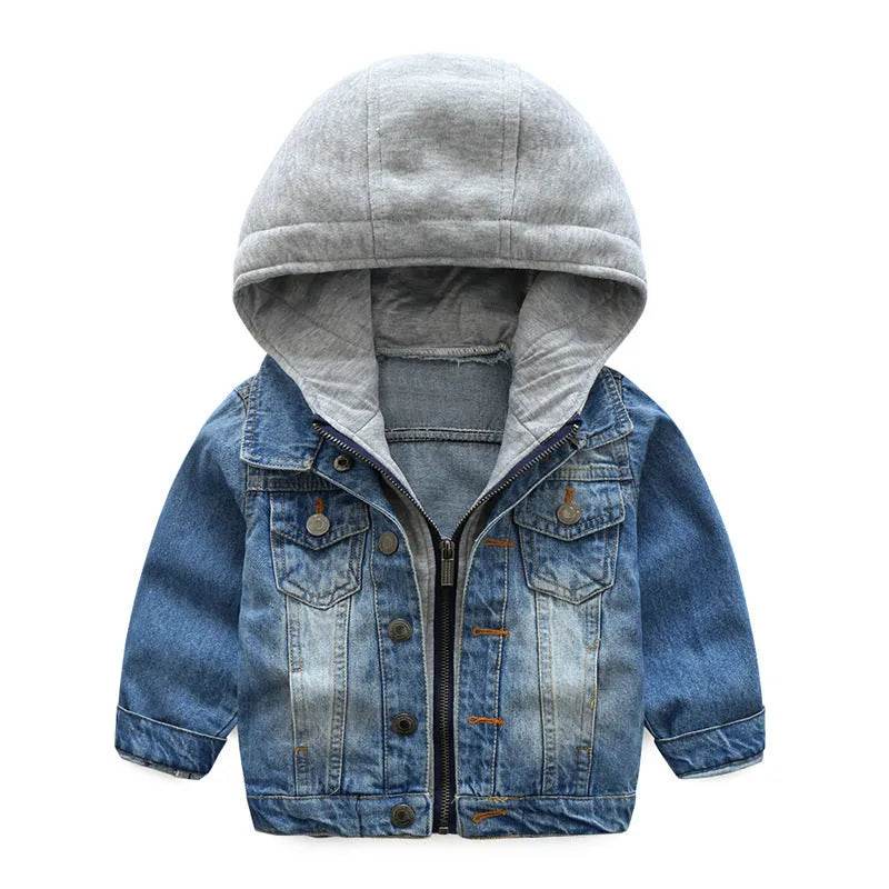 Boys And Children Washed Soft Denim Jacket 