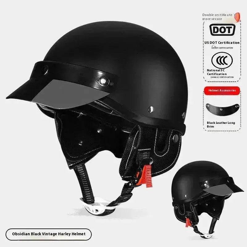 3C Certified Electric Sports Motorcycle Bike Retro Helmet Men And Women 