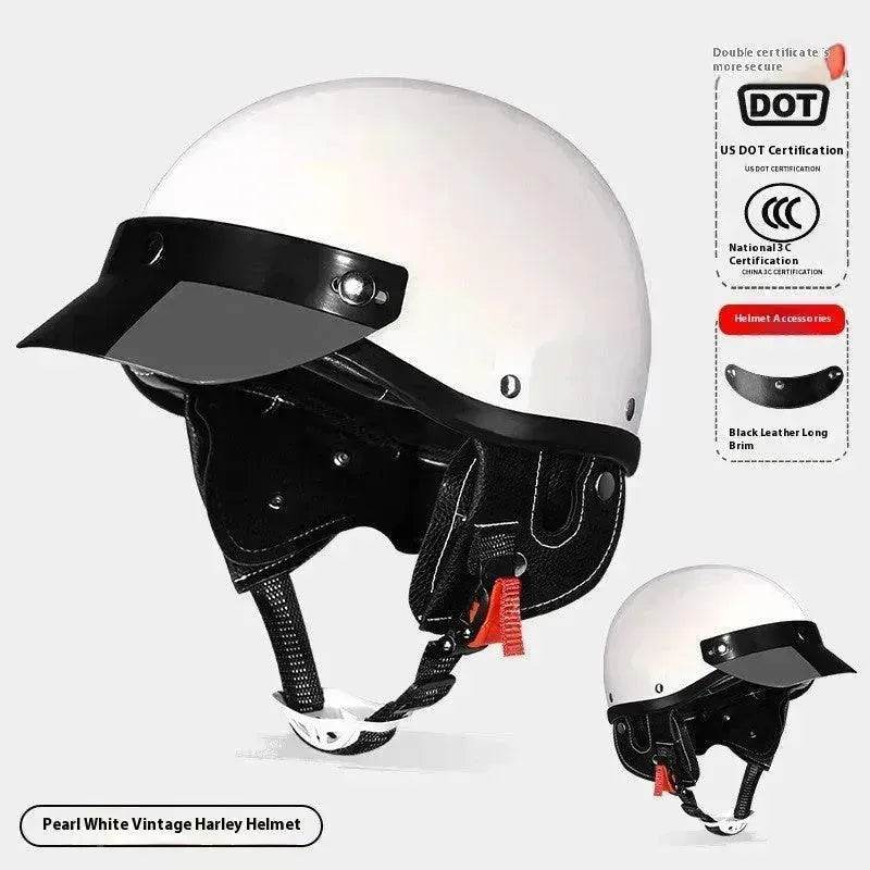 3C Certified Electric Sports Motorcycle Bike Retro Helmet Men And Women 