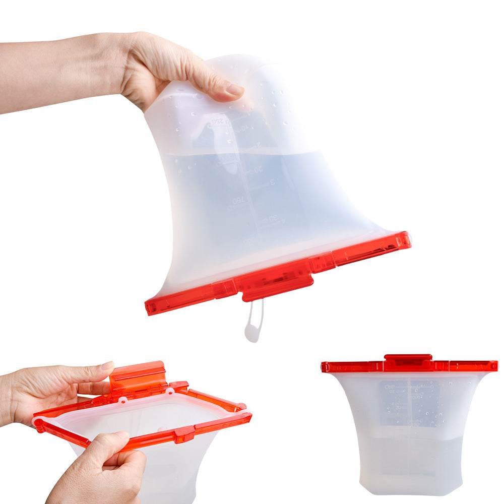 10pcs Kitchen Refrigerator Silicone Food Storage Bag 