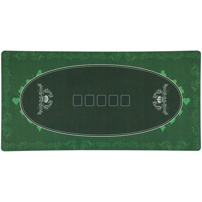 Soozier Poker Table Top Poker Mat for 6 Player, Green 