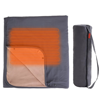 Electric Heated Throw Full Body Heated Shawl Indoor Outdoor Heated Blanket with 3 Heating Levels 2Hrs Auto Off Machine Washable Waterproof 53.5x37.8in 