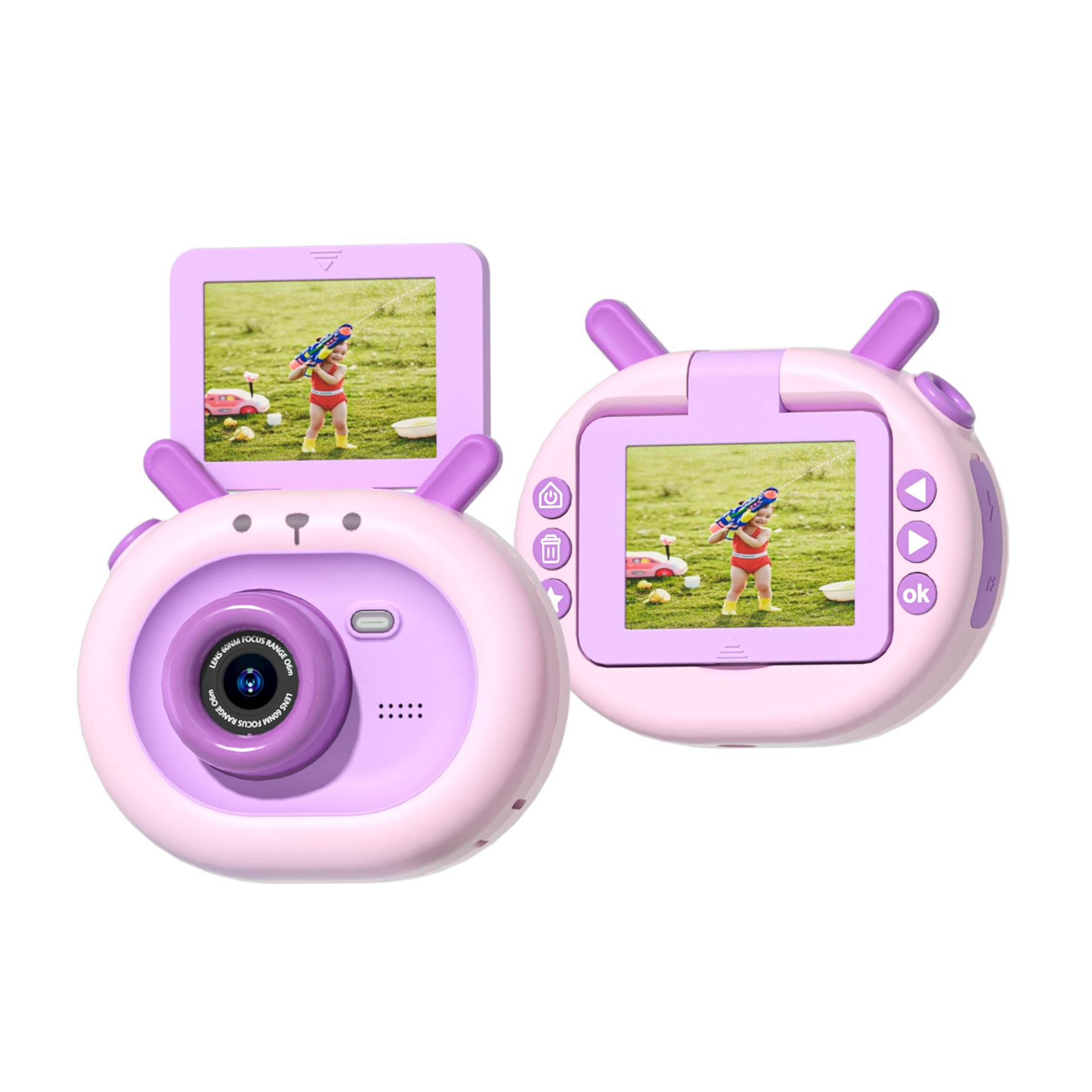 180-degree Flip-screen Children's HD Digital Camera 