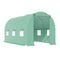 Outsunny Walk-in Tunnel Greenhouse 15' x 6.6' x 6.6' with Roll Up Door Windows Outdoor Plant Growing Hot House