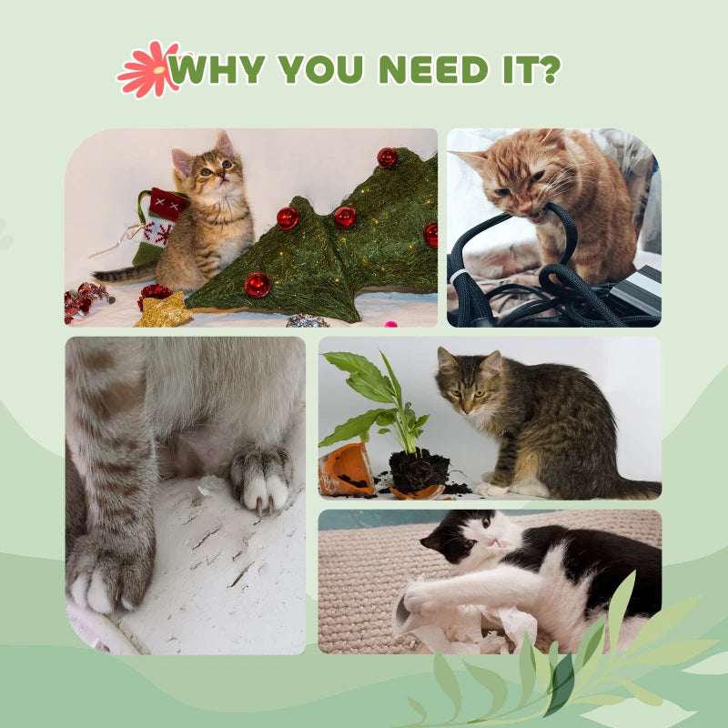 Floor to Ceiling Cat Tree, 4 Tiers Tall Kitty Climbing Tower with Scratching Post, Adjustable Height 87-100"