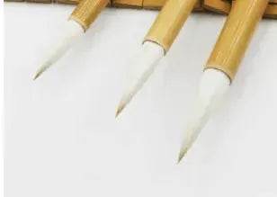 3Pcs Pure Woolen Hair Chinese Writing Pen 
