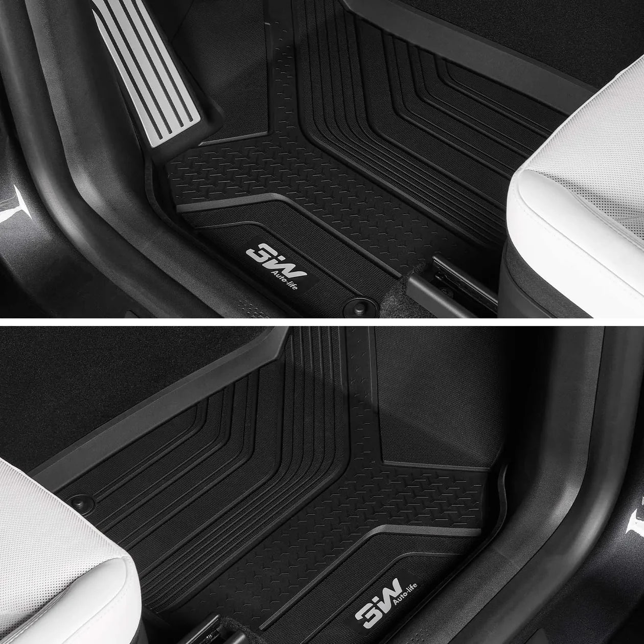 3W All-Weather Floor Mats with Metal Pedal for Tesla Model Y Juniper (2025–2026)