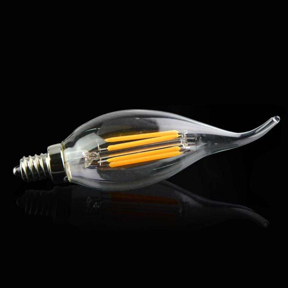 E12 4W C35 LED Candelabra Bulbs 2200K Warm White Dimmable LED Filament Bulb~1041