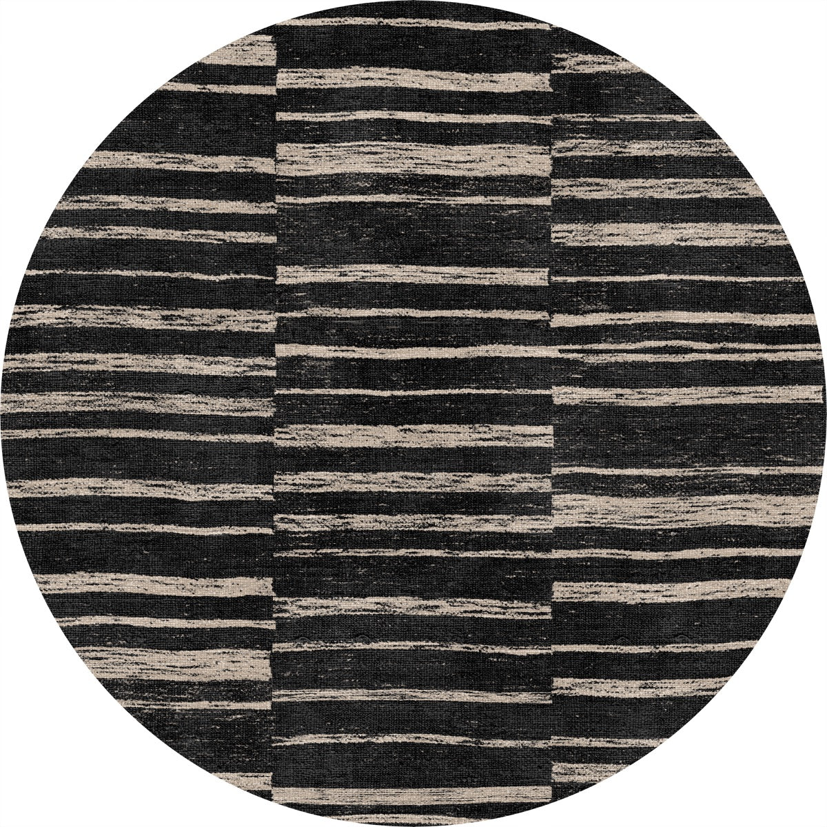 Sahara Black & Natural Rug 