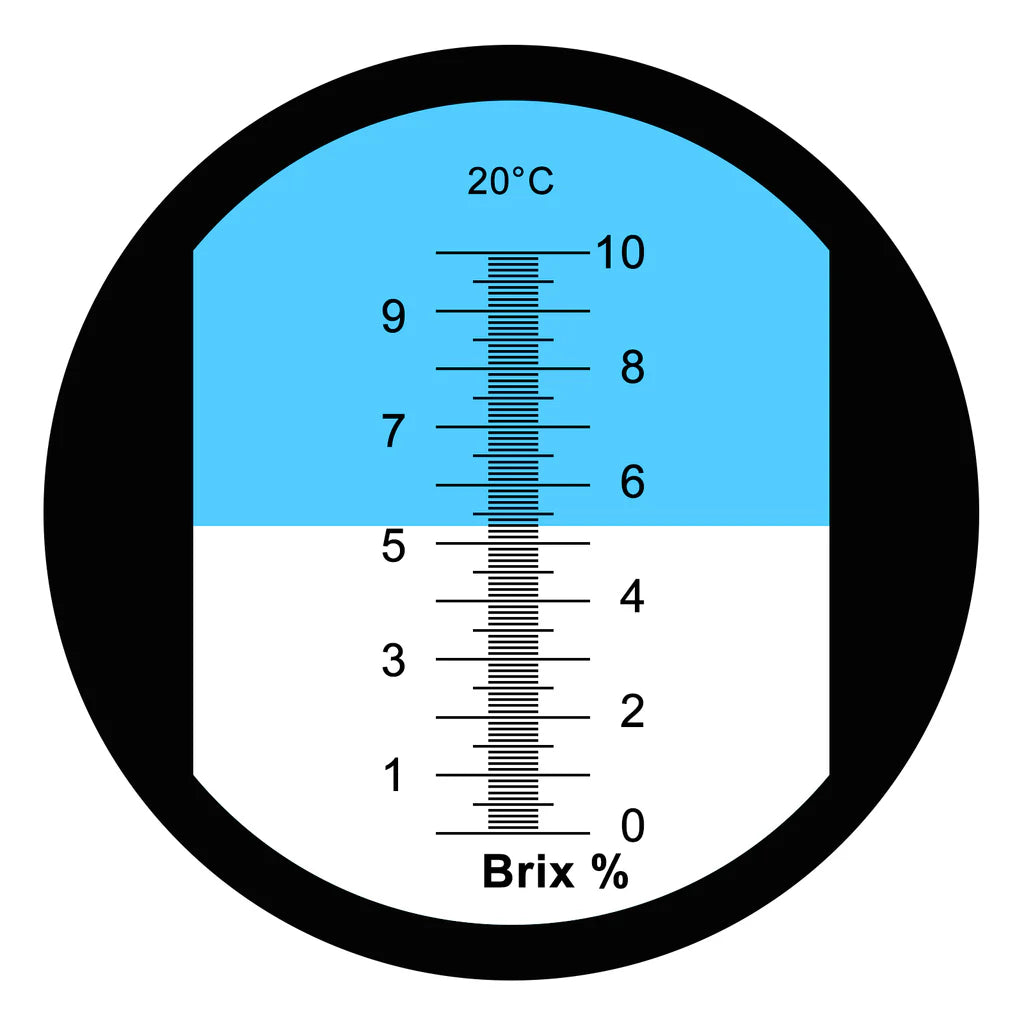 0–10% Brix Refractometer with ATC for Maple Sap, Tea & Cutting Fluids