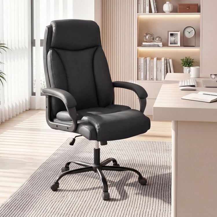 400LBS Big and Tall Chair High Back Executive Chair Ergonomic Leather Computer Chair