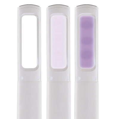 Contemporary White Sanitizing LED Desk Lamp 
