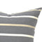 Mica Stripe Cushion Cover – Tan & Cream Woven Pillow Cover, Hand-Made in Canada