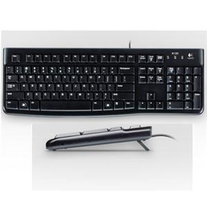Logitech K120 Wired Keyboard for Windows, USB Plug-and-Play, Full-Size, Spill-Resistant, Curved Space Bar, Compatible with PC, Laptop (French Layout) 