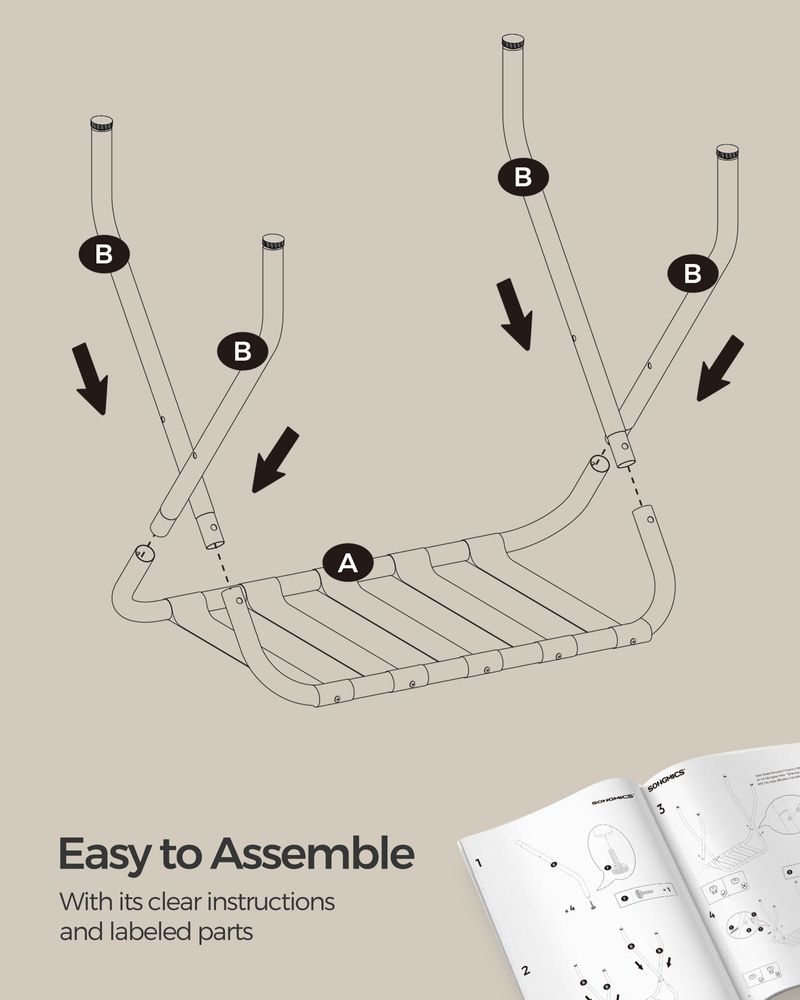 SONGMICS Folding Luggage Rack 