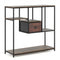 40 Inch Console Table Behind Sofa Couch with Storage-Rustic Brown