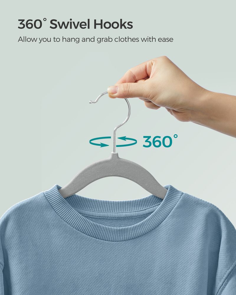 SONGMICS Kids Hangers for Closet 