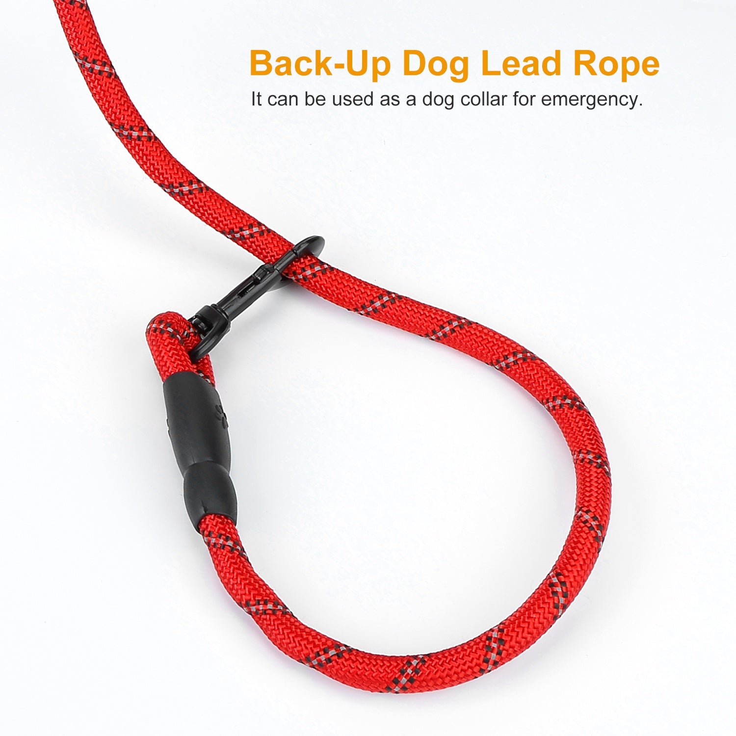 5FT Dog Leash Dog Training Walking Lead w/ Foam Handle Highly Reflective Treads Strong Nylon Dog Rope For Small Medium Dogs