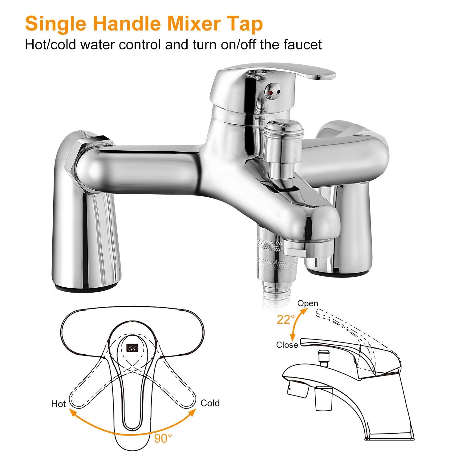 Bathroom Sink Faucet Mixer Tap with Handshower Sink Faucet Sprayers Hose Rinser for Baby Adult Showering Hair Washing Pet Cleaning 