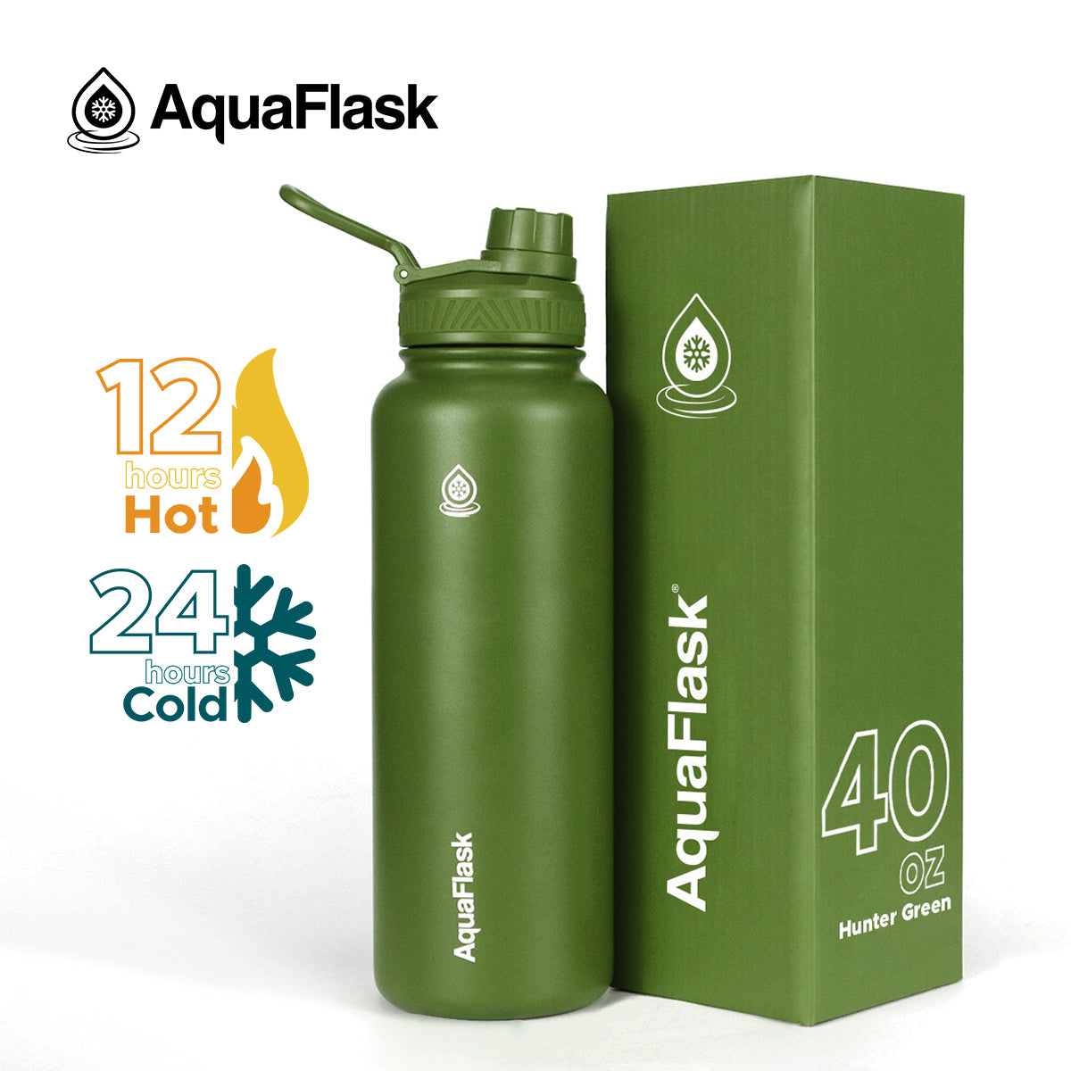 AquaFlask Original Vacuum Insulated Water Bottles 1080ml (40oz) 