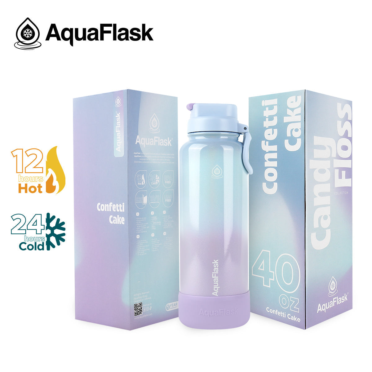 AquaFlask 40oz Dream Collection 4 – Limited Edition Double Wall Hot & Cold Leak-Proof Travel Tumbler 