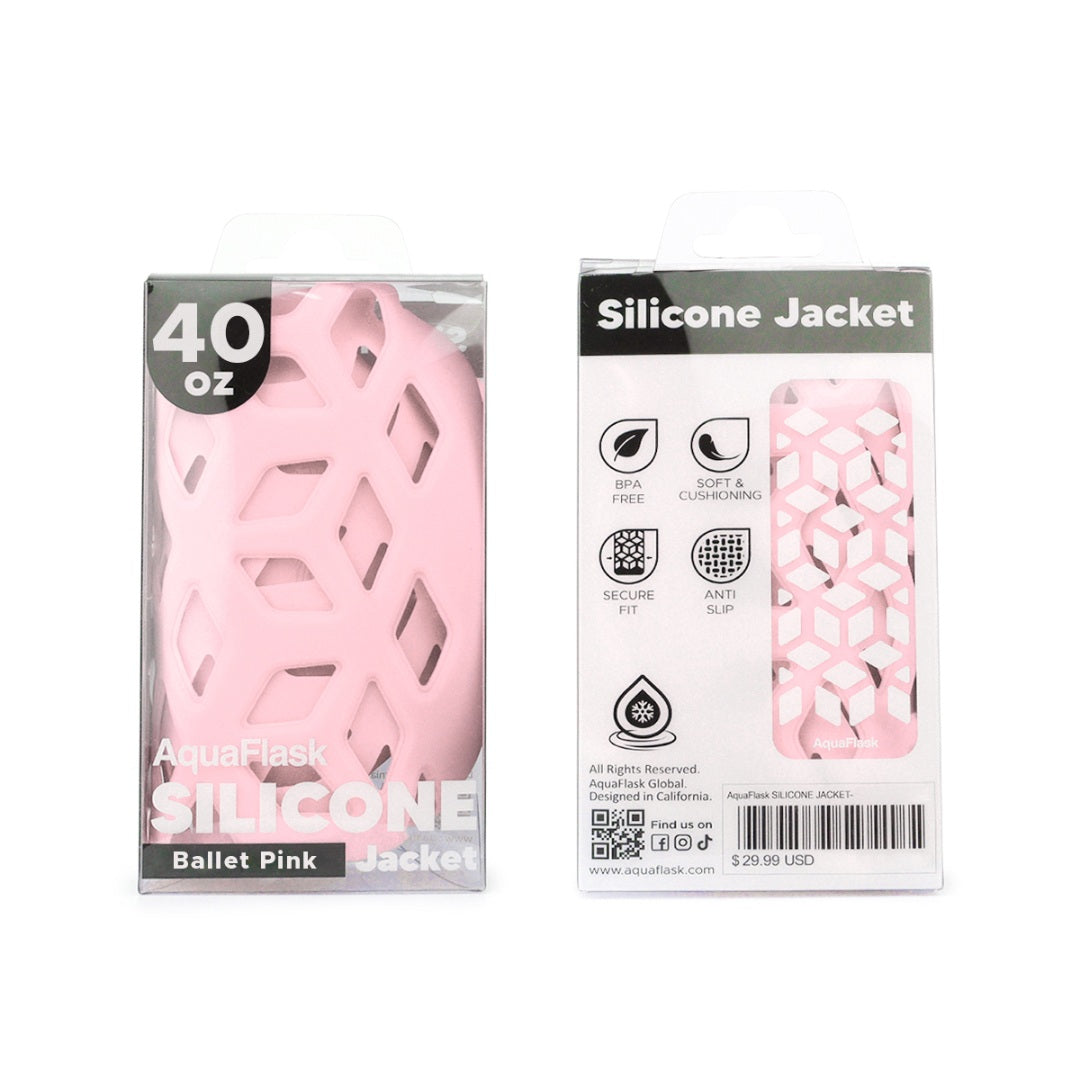 AquaFlask 40oz Silicone Sleeve – Durable, Non-Slip & Stylish Bottle Protector 