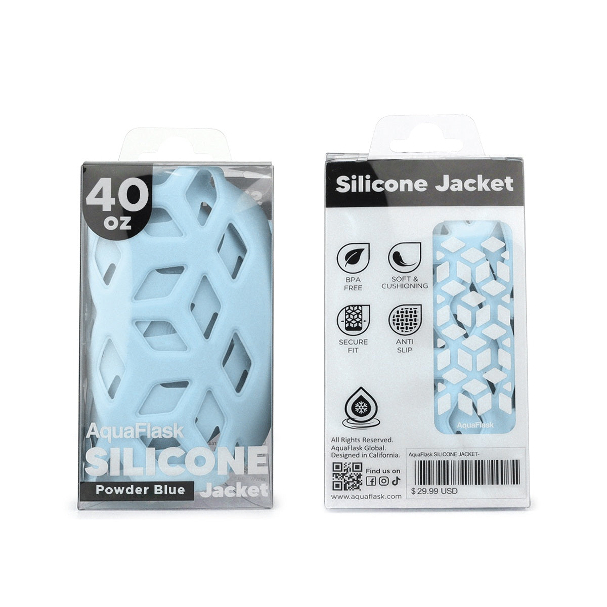 AquaFlask 40oz Silicone Sleeve – Durable, Non-Slip & Stylish Bottle Protector 