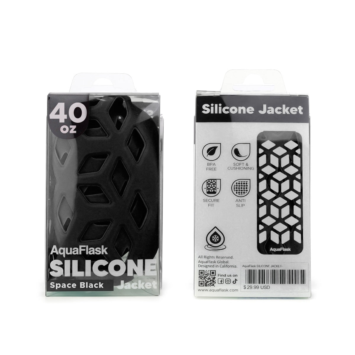 AquaFlask 40oz Silicone Sleeve – Durable, Non-Slip & Stylish Bottle Protector 