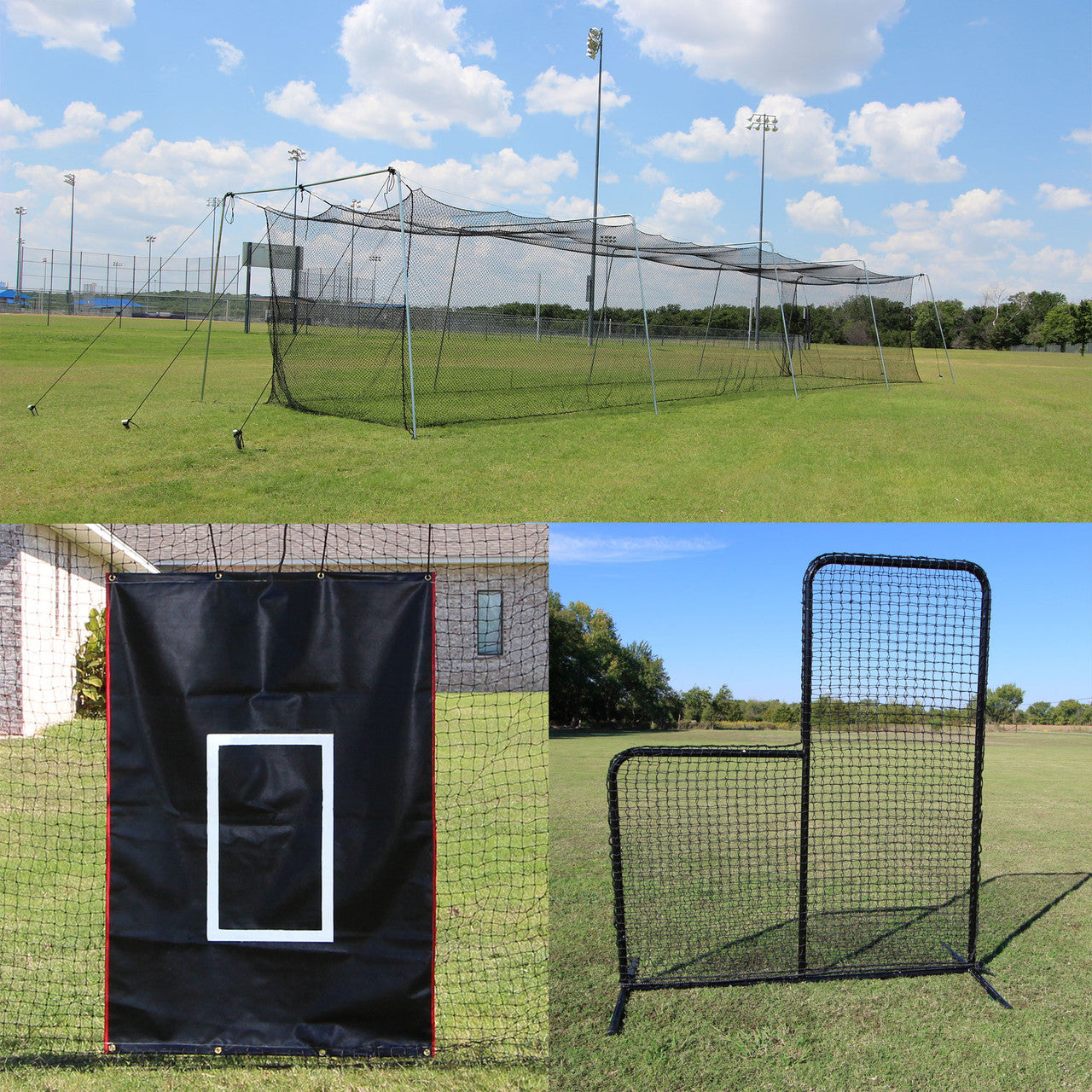 Rookie Complete Backyard Batting Cage Bundle