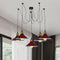 Retro 5-Head Red Cone Shape Spider Pendant Light~ 1718