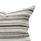 Moonstone Cushion Cover – Black & Grey Striped Decorative Pillow Cover, Hand-Made in Canada