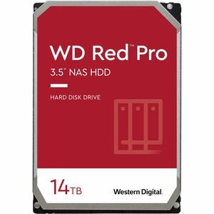 WD Red Pro WD142KFGX 14 TB Hard Drive - 3.5" Internal - SATA (SATA/600) - Conventional Magnetic Recording (CMR) Method 