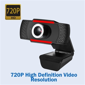 Adesso CyberTrack CyberTrack H3 Webcam - 1.3 Megapixel - 30 fps - Black, Red - USB 2.0 