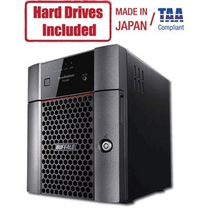 BUFFALO TeraStation 3420 4-Bay SMB 8TB (2x4TB) Desktop NAS Storage w/ Hard Drives Included 