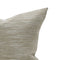 Cappuccino Cushion Cover – 100% Polyester, Knife Edge, Hidden Taupe Zipper, Hand-Made in Canada, Silver & Tan Ribbed Pattern