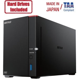 BUFFALO LinkStation 720 2-Bay 8TB Personal Cloud NAS Storage Hard Drives Included 