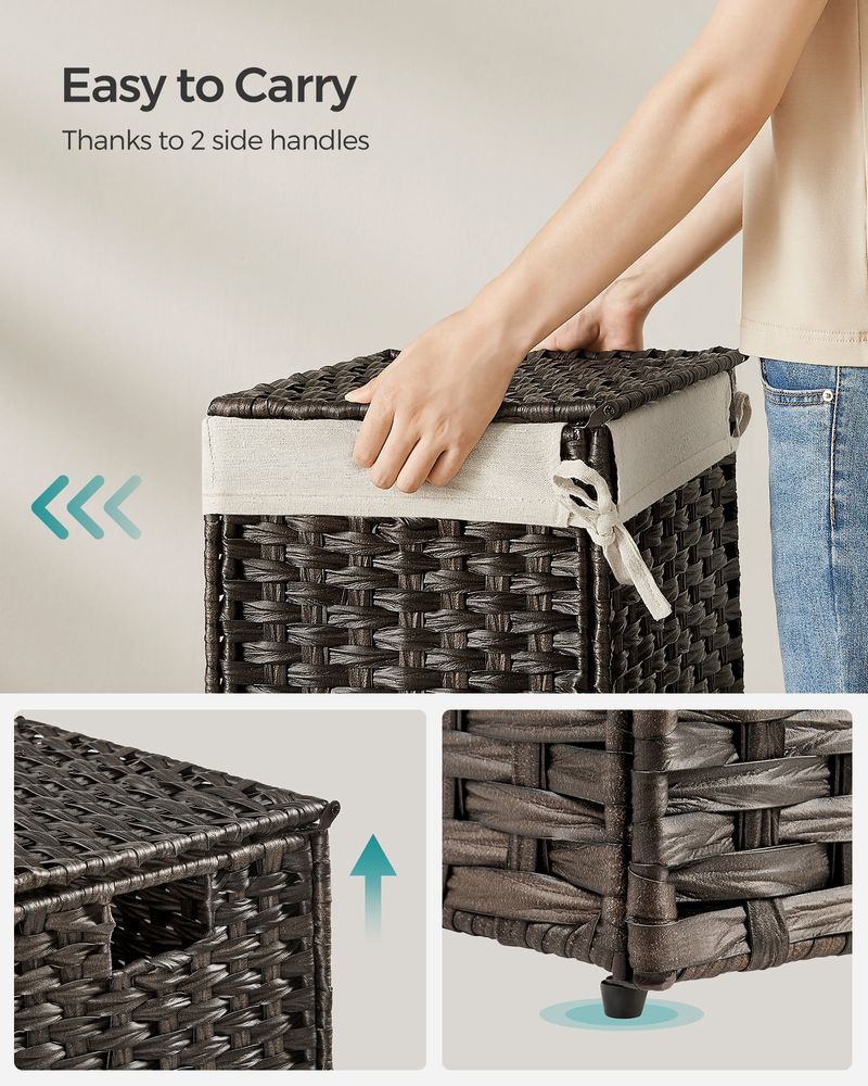 SONGMICS Storage Basket with Lid 