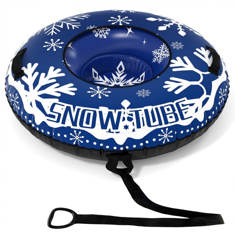 42" Heavy-duty Inflatable Snow Tube with Detachable Tow Strap