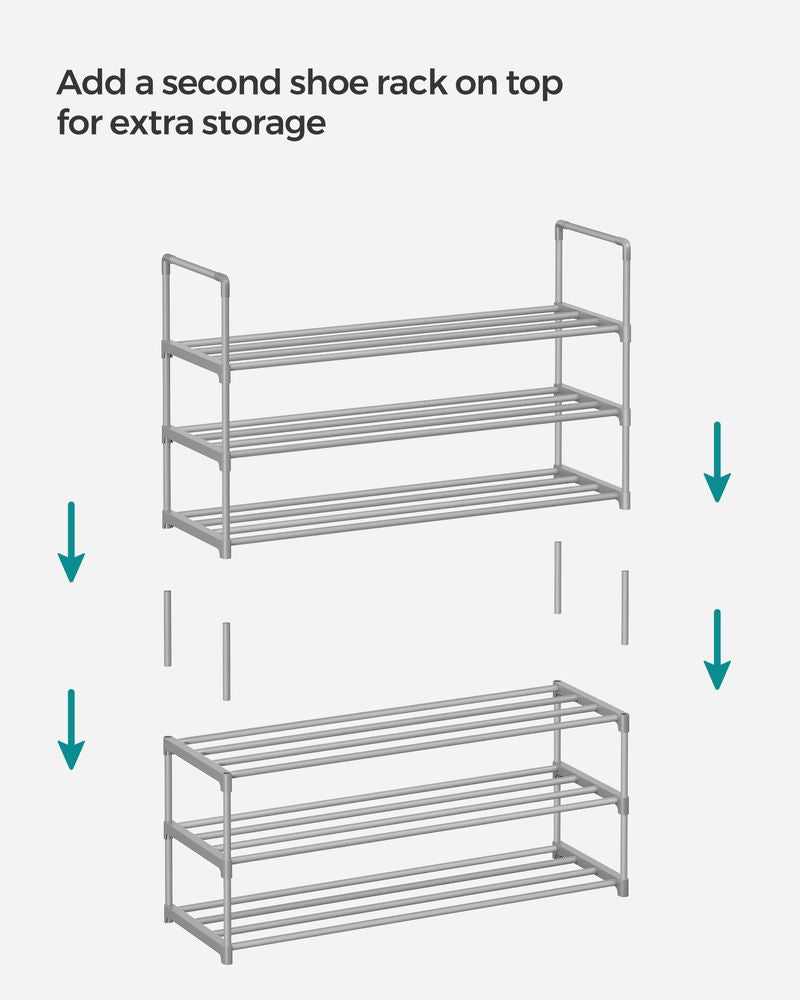 SONGMICS Metal Shoe Rack 