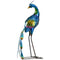 Peacock Garden Statue Lawn Ornament Steel Garden Decor Bird Statue with Stakes 9.8
