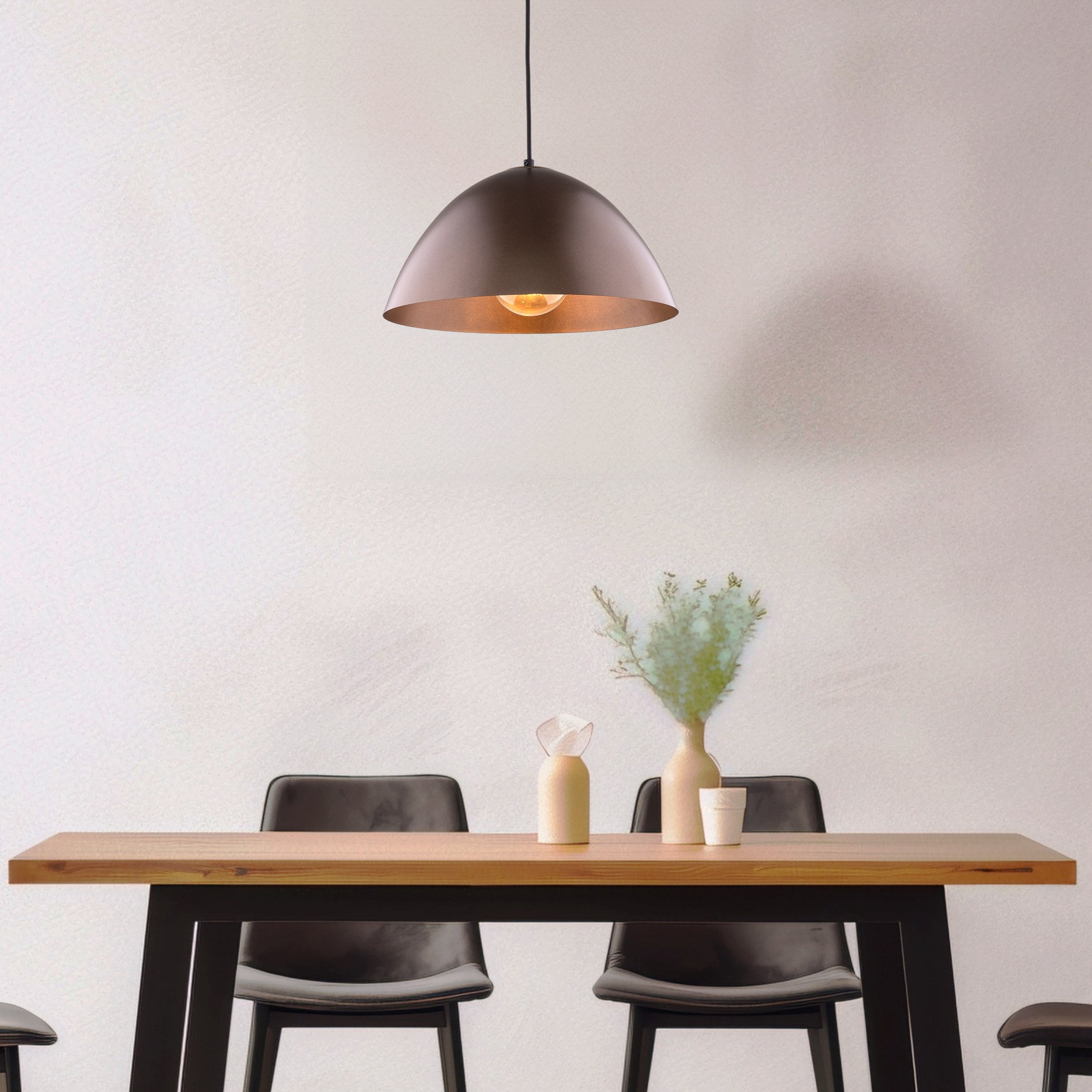 FARO Mid-Century Modern Pendant Ceiling Light Fixture for Kitchen Island, Dining Room & Living Room