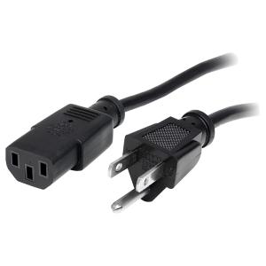 12ft (3.6m) Computer Power Cord, NEMA 5-15P to C13, 10A 125V 18AWG, Black Replacement AC PC Power Cord TV/Monitor Power Cable 